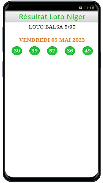 Play Résultat LOTO BALSA 5/90 Niger as an online game Résultat LOTO BALSA 5/90 Niger with UptoPlay