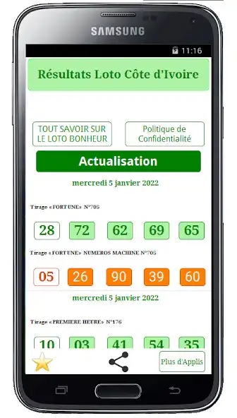 Play Résultats Loto CI  and enjoy Résultats Loto CI with UptoPlay