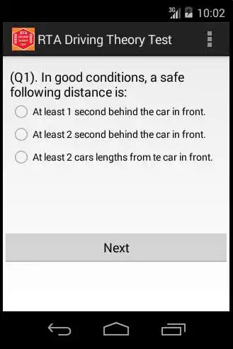 Play RTA Theory Test as an online game RTA Theory Test with UptoPlay