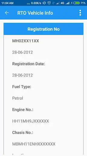 Play RTO - Vehicle Detail as an online game RTO - Vehicle Detail with UptoPlay