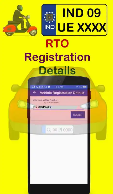 Play RTO vehicle Registration Details Search
