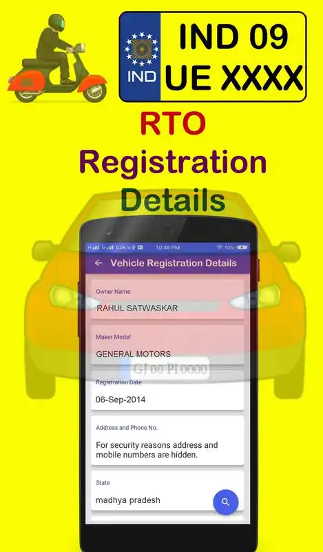 Play RTO vehicle Registration Details Search