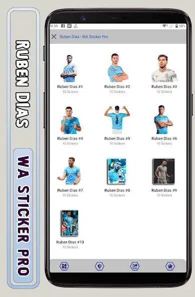 Play Ruben Dias - WA Sticker Pro  and enjoy Ruben Dias - WA Sticker Pro with UptoPlay