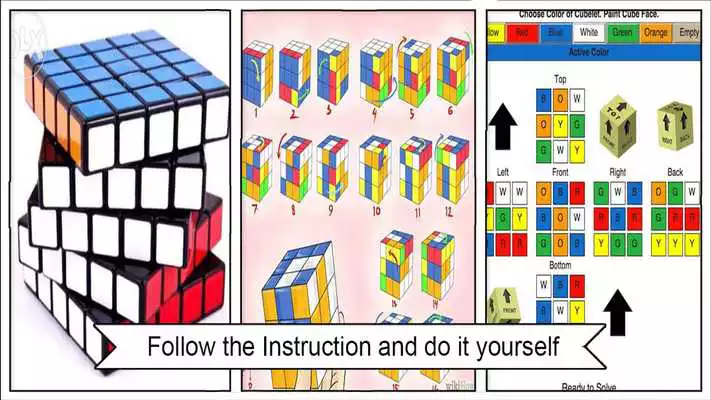 Play rubiks cube trick