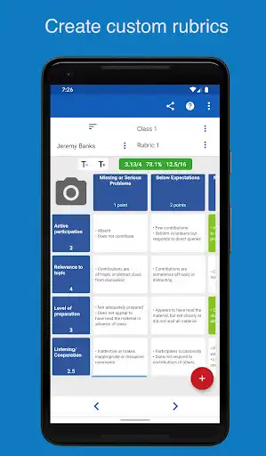 Play Rubric Scorer