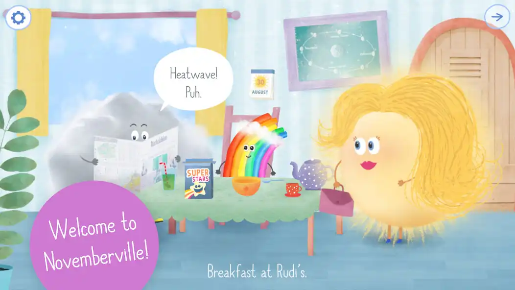 Play Rudi Rainbow: Weather for Kids as an online game Rudi Rainbow: Weather for Kids with UptoPlay