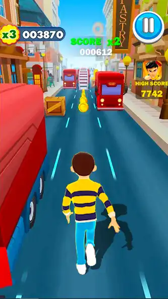 Play Rudra Subway Bus Endless Run as an online game Rudra Subway Bus Endless Run with UptoPlay