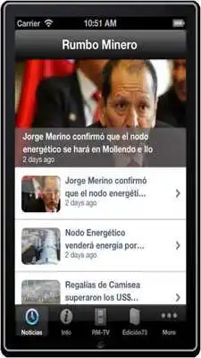 Play Rumbo Minero - Noticias