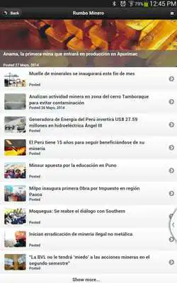 Play Rumbo Minero - Noticias