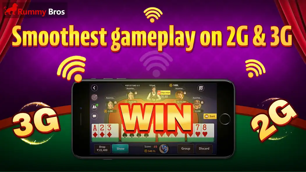 Play Rummy Bros as an online game Rummy Bros with UptoPlay