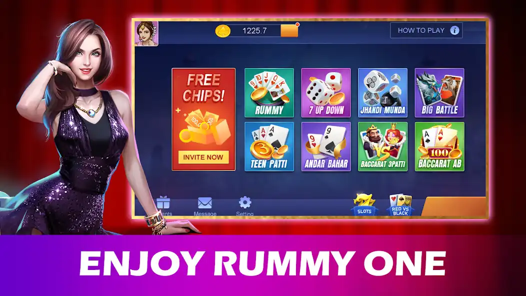 Play Rummy One  and enjoy Rummy One with UptoPlay