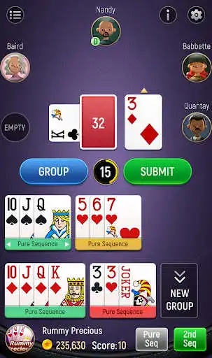 Play Rummy Precious as an online game Rummy Precious with UptoPlay