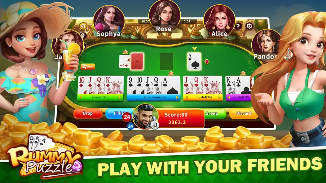 Play Rummy Puzzle  and enjoy Rummy Puzzle with UptoPlay