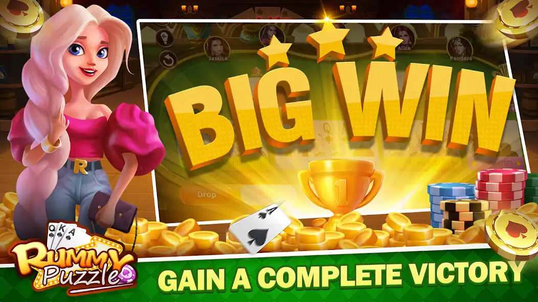 Play Rummy Puzzle as an online game Rummy Puzzle with UptoPlay