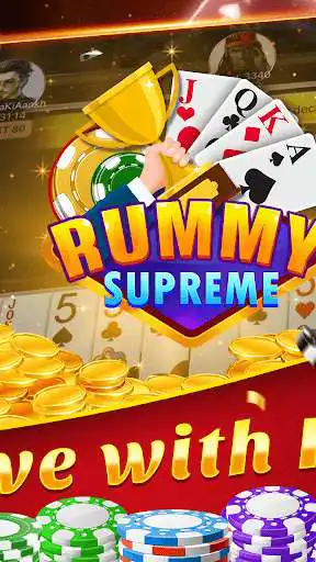 Play Rummy Supreme - Online Rummy Game as an online game Rummy Supreme - Online Rummy Game with UptoPlay