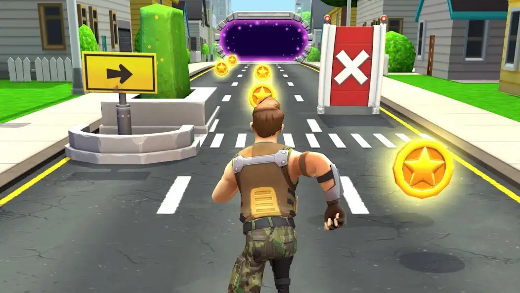 Play Run and Gun - Endless runner as an online game Run and Gun - Endless runner with UptoPlay