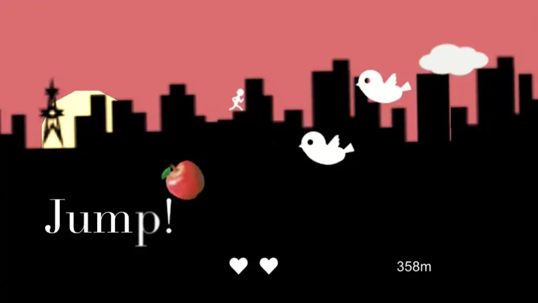 Play Run and jump the rolling apple as an online game Run and jump the rolling apple with UptoPlay