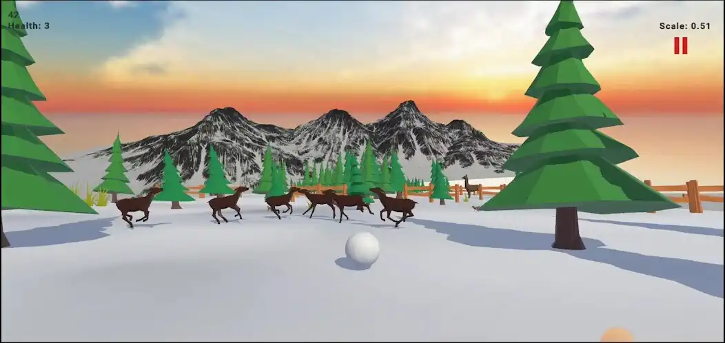 Play Runaway Snowball as an online game Runaway Snowball with UptoPlay