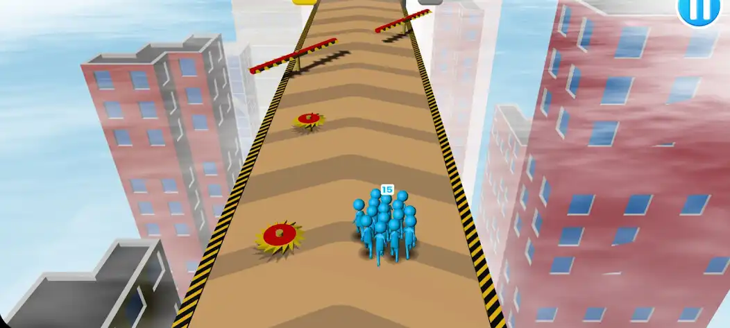 Play Run Crowd Colors as an online game Run Crowd Colors with UptoPlay