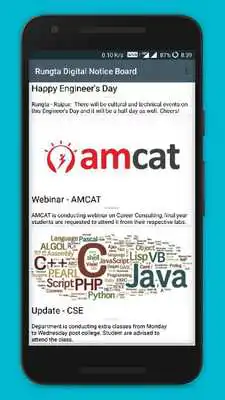 Play Rungta Online Notice Board