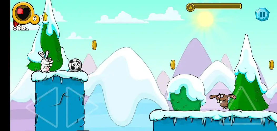 Play Runner ball 3: winter game as an online game Runner ball 3: winter game with UptoPlay
