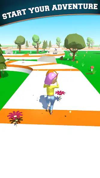 Play Runner Garden 3D as an online game Runner Garden 3D with UptoPlay