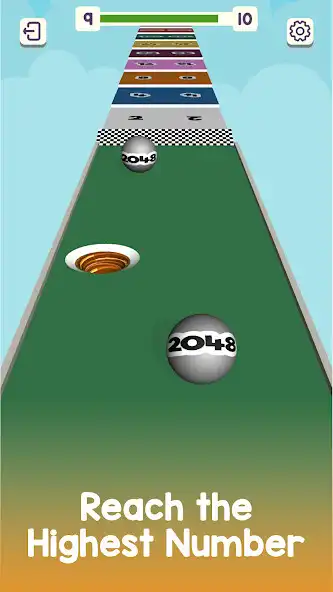 Play Runner Merge Balls 2048 as an online game Runner Merge Balls 2048 with UptoPlay