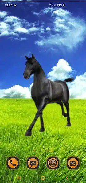 Play Running Black Horse Live Wallp  and enjoy Running Black Horse Live Wallp with UptoPlay