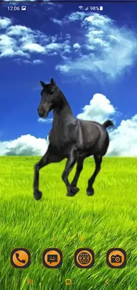 Play Running Black Horse Live Wallp as an online game Running Black Horse Live Wallp with UptoPlay
