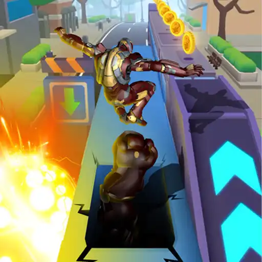 Play running Iron Hero Man Subway APK