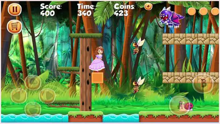 Play running Princess jungle - Sofia game adventure Play running Princess jungle - Sofia game adventure