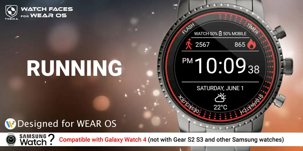 Play Running Watch Face  and enjoy Running Watch Face with UptoPlay