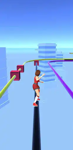 Play Run Rail 3D as an online game Run Rail 3D with UptoPlay