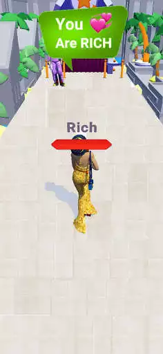 Play Run Rich Bridge Race 3D as an online game Run Rich Bridge Race 3D with UptoPlay