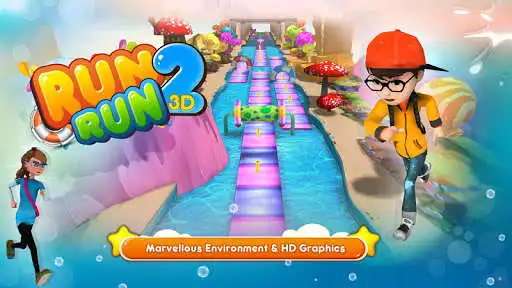 Play RUN RUN 3D - 2 as an online game RUN RUN 3D - 2 with UptoPlay