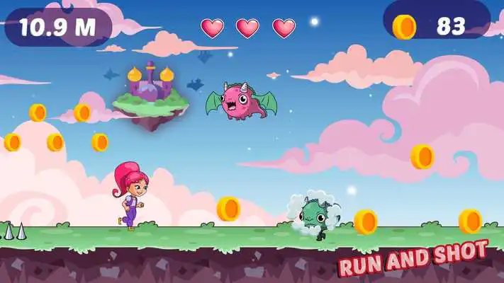 Play Run Shimmer Run shine Dash
