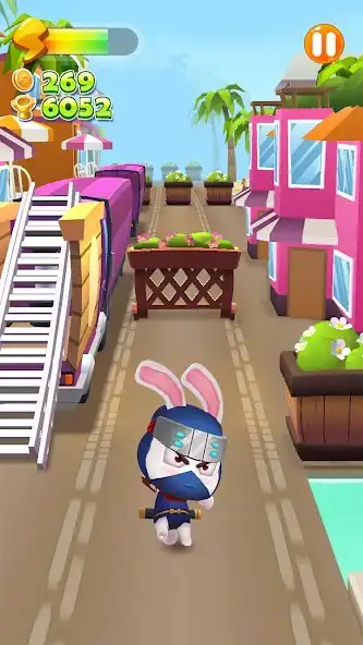 Play Run Talking Ninja Run! as an online game Run Talking Ninja Run! with UptoPlay