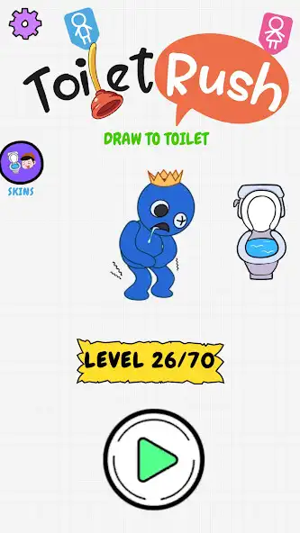 Play Run: Toilet Rush - Draw to Pee  and enjoy Run: Toilet Rush - Draw to Pee with UptoPlay