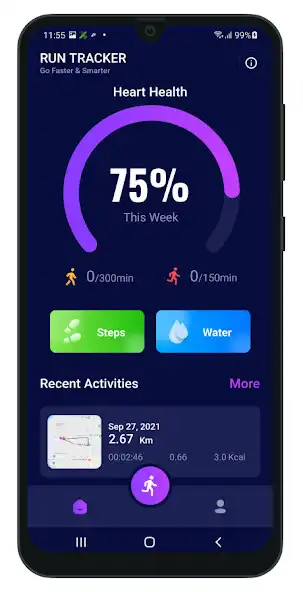 Play Run tracker, Water reminder  and enjoy Run tracker, Water reminder with UptoPlay