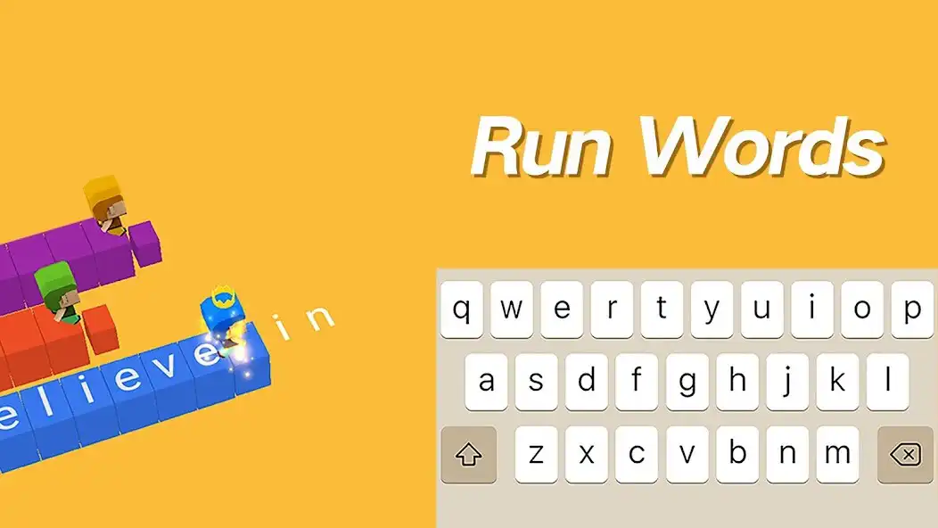 Play Run Words: Type Race Word Game  and enjoy Run Words: Type Race Word Game with UptoPlay