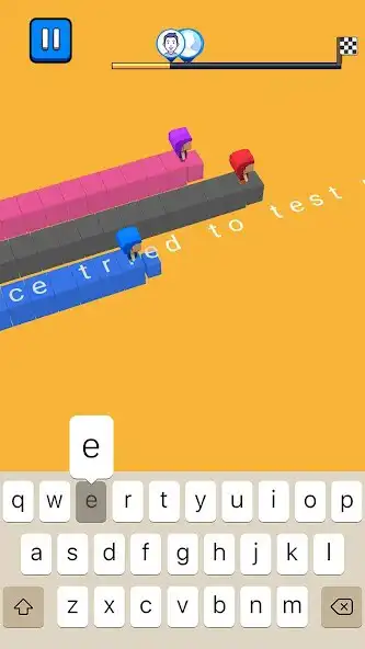 Play Run Words: Type Race Word Game as an online game Run Words: Type Race Word Game with UptoPlay
