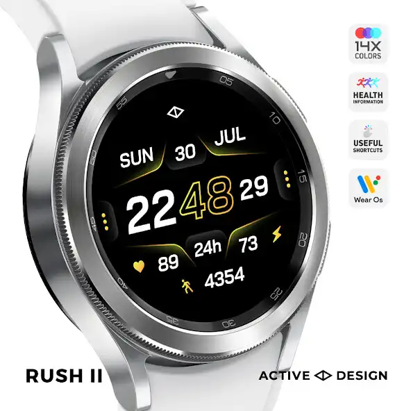 Play Rush 2: Digital Watch Face  and enjoy Rush 2: Digital Watch Face with UptoPlay