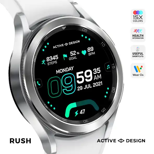 Play Rush: Digital Watch Face  and enjoy Rush: Digital Watch Face with UptoPlay