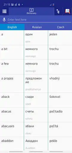 Play Russian Czech Dictionary