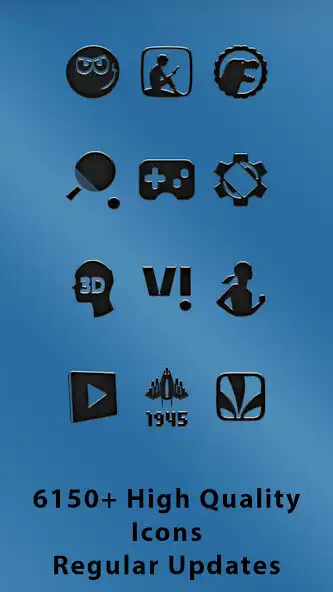 Play Rusted Black - Frameless Icons as an online game Rusted Black - Frameless Icons with UptoPlay