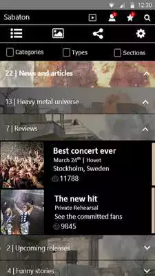 Play Sabaton Official App