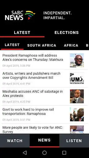 Play SABC News as an online game SABC News with UptoPlay