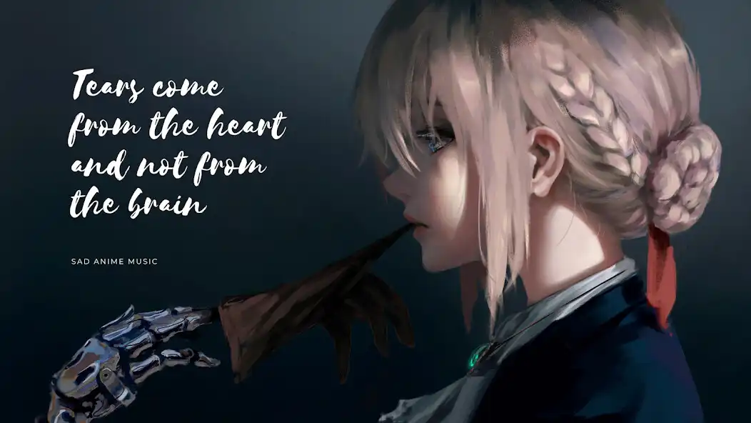 Play Sad Anime : Offline Music as an online game Sad Anime : Offline Music with UptoPlay
