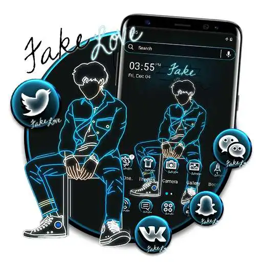 Play Sad Boy Neon Theme APK Play Sad Boy Neon Theme APK