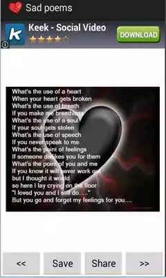 Play Sad poems (with pictures)